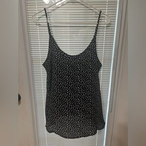 Black and White Polka Dot Flowy Cami